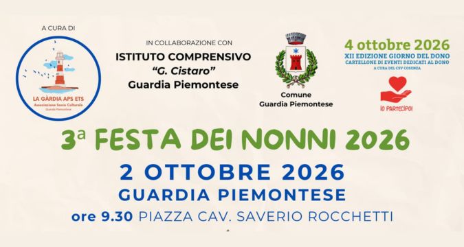 Festa dei Nonni a Guardia Piemontese tra memoria locale, nonni e nipoti