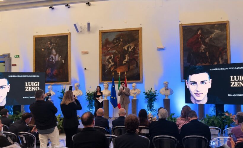 Roma applaude Luigi Zeno: il giovane attore premiato ai Marateale Talent People Awards 2026