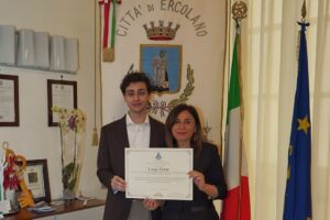Luigi Zeno premiato dalla Città di Ercolano: il riconoscimento a un talento delle produzioni nazionali e internazionali