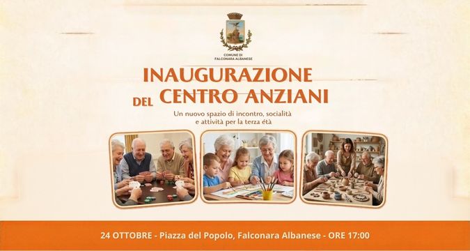 Centro Anziani a Falconara Albanese per socialità e dialogo tra generazioni