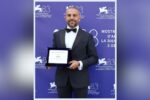 Luciano Perrone riceve il premio Beauty for Cinema a Venezia durante il Gran Galà Premio Cinema & Industria