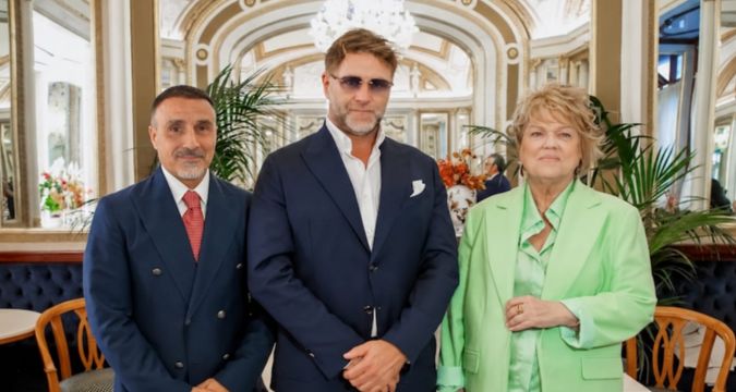 Giuseppe Barretta e Aroldo Curzi Mattei alla presentazione del Forum Il Metodo Mattei 2026 a Napoli