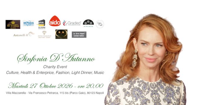 Sinfonia d’Autunno a Napoli, charity event di Maridì Communication a sostegno di AIDO nazionale con testimonial Yvonne Sciò
